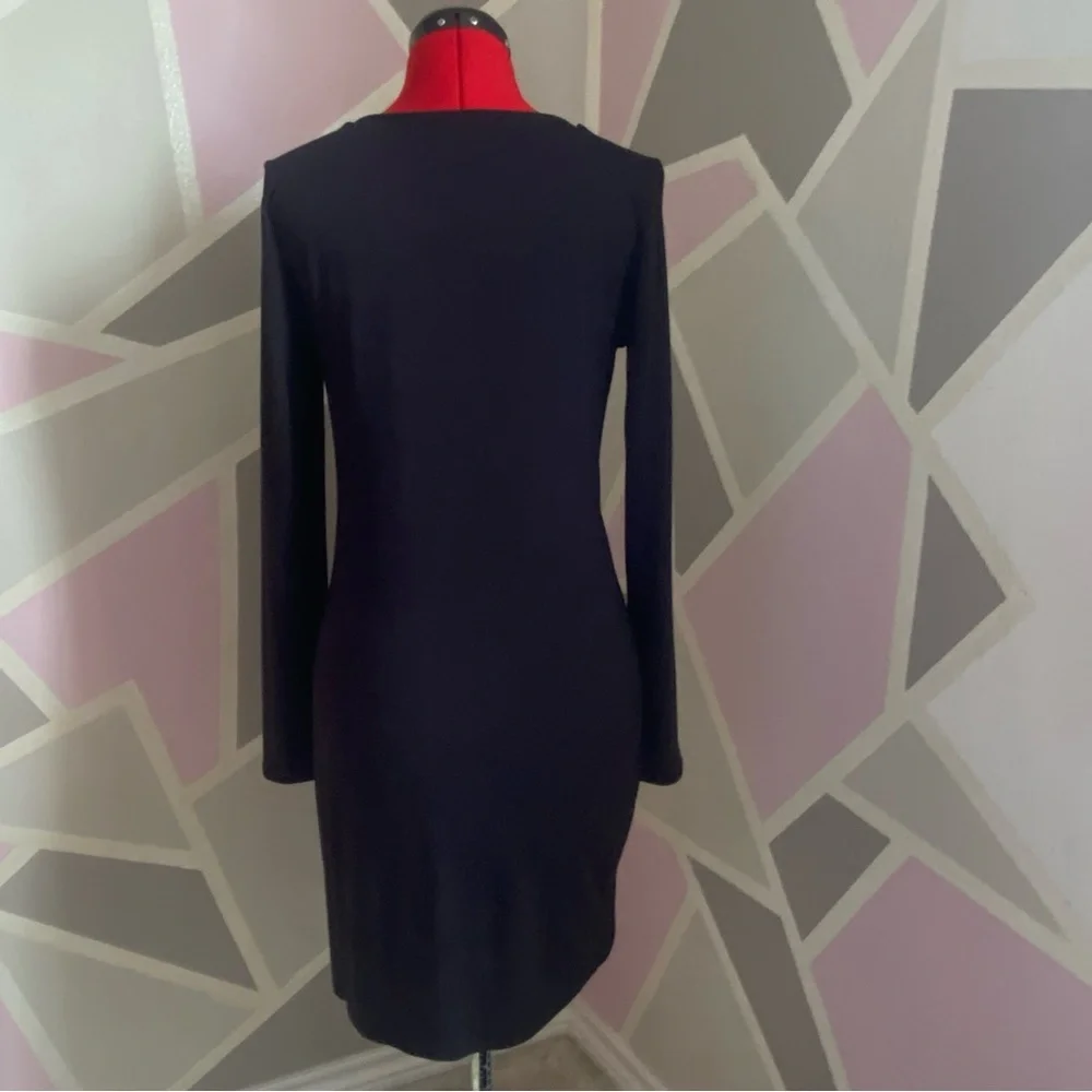 Lulu’s Comeback Baby Black Bodycon Mini Dress, Size Large - Picture 4 of 4